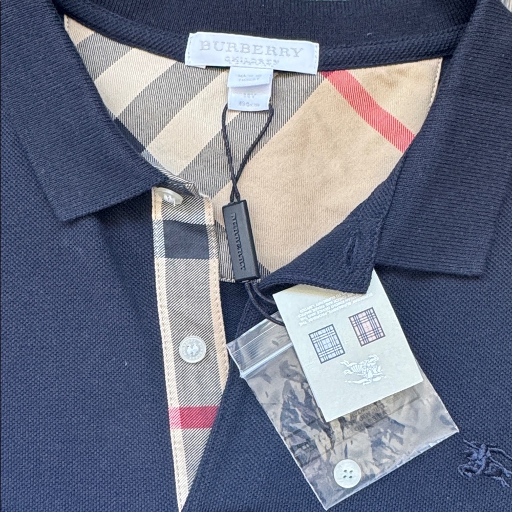 Burberry Cotton Piqué Polo Shirt - NWT - Picture 3 of 6